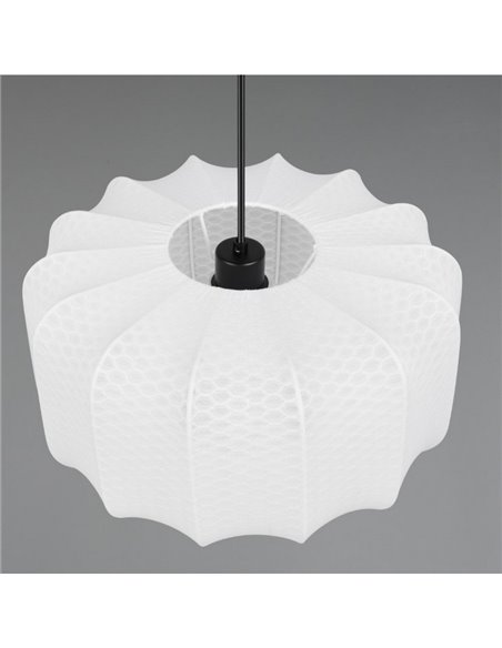 Lámpara de techo pantalla de tela MADELINE Ø40cm altura ajustable bombilla excl. 1x E27 max. 10W IP20