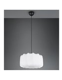Lámpara de techo pantalla de tela MADELINE Ø40cm altura ajustable bombilla excl. 1x E27 max. 10W IP20