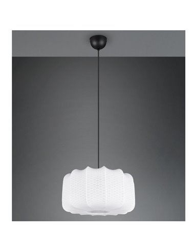 Lámpara de techo pantalla de tela MADELINE Ø40cm altura ajustable bombilla excl. 1x E27 max. 10W IP20