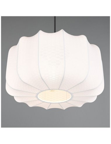 Lámpara de techo pantalla de tela MADELINE Ø40cm altura ajustable bombilla excl. 1x E27 max. 10W IP20