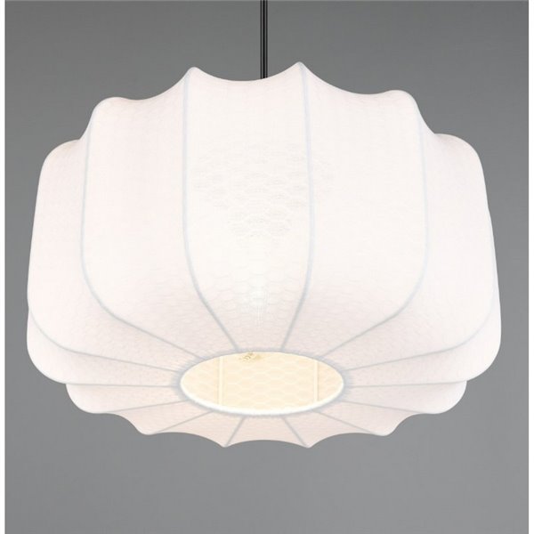 Lámpara de techo pantalla de tela MADELINE Ø40cm altura ajustable bombilla excl. 1x E27 max. 10W IP20