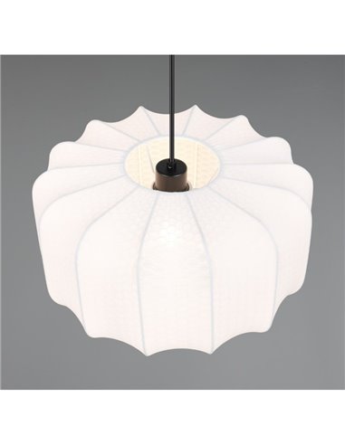 Lámpara de techo pantalla de tela MADELINE Ø40cm altura ajustable bombilla excl. 1x E27 max. 10W IP20