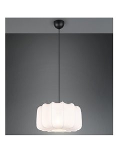 Luminária de teto com cúpula de tecido MADELINE Ø40cm, lâmpada ajustável em altura, excl. 1x E27 máx. 10 W IP20 2