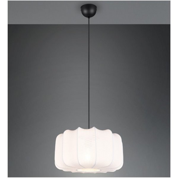 Lámpara de techo pantalla de tela MADELINE Ø40cm altura ajustable bombilla excl. 1x E27 max. 10W IP20