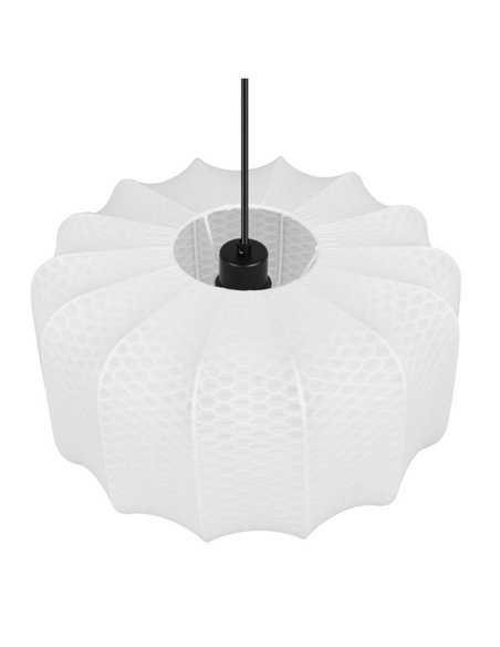 Lámpara de techo pantalla de tela MADELINE Ø40cm altura ajustable bombilla excl. 1x E27 max. 10W IP20