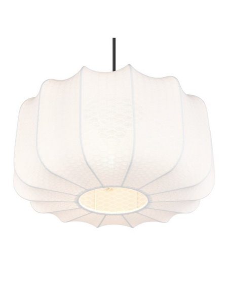 Lámpara de techo pantalla de tela MADELINE Ø40cm altura ajustable bombilla excl. 1x E27 max. 10W IP20