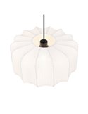 Lámpara de techo pantalla de tela MADELINE Ø40cm altura ajustable bombilla excl. 1x E27 max. 10W IP20