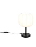 Luminária de mesa MADELINE com abajur de tecido com interruptor, lâmpada de Ø20cm, excl. 1x E27 máx. 10 W IP20