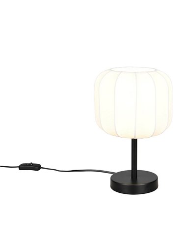 Lámpara de sobremesa con interruptor MADELINE pantalla de tela Ø20cm bombilla excl. 1x E27 max. 10W IP20