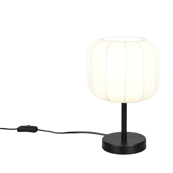 Luminária de mesa MADELINE com abajur de tecido com interruptor, lâmpada de Ø20cm, excl. 1x E27 máx. 10 W IP20