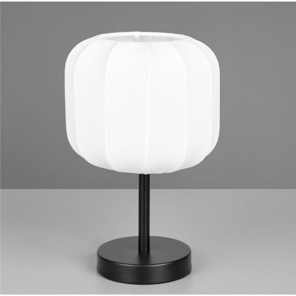 Luminária de mesa MADELINE com abajur de tecido com interruptor, lâmpada de Ø20cm, excl. 1x E27 máx. 10 W IP20