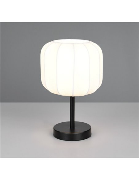 Lámpara de sobremesa con interruptor MADELINE pantalla de tela Ø20cm bombilla excl. 1x E27 max. 10W IP20