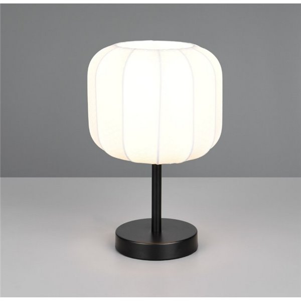 Luminária de mesa MADELINE com abajur de tecido com interruptor, lâmpada de Ø20cm, excl. 1x E27 máx. 10 W IP20
