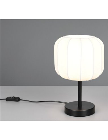 Lámpara de sobremesa con interruptor MADELINE pantalla de tela Ø20cm bombilla excl. 1x E27 max. 10W IP20