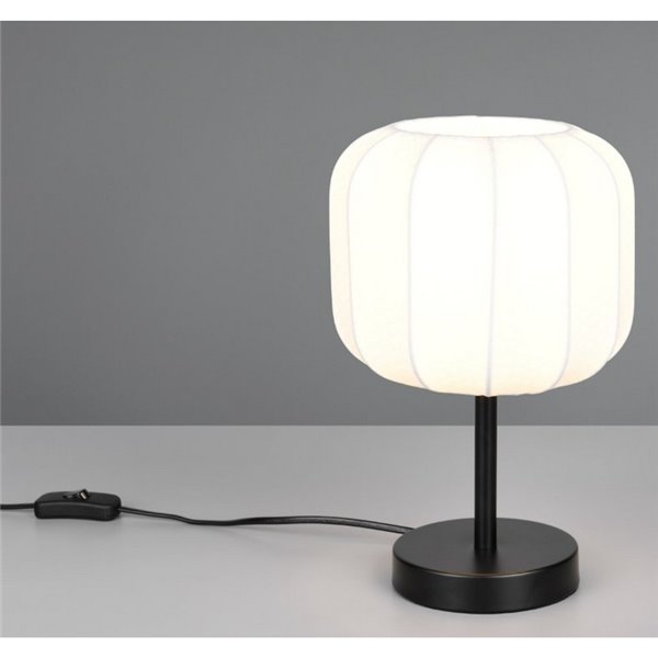 Luminária de mesa MADELINE com abajur de tecido com interruptor, lâmpada de Ø20cm, excl. 1x E27 máx. 10 W IP20