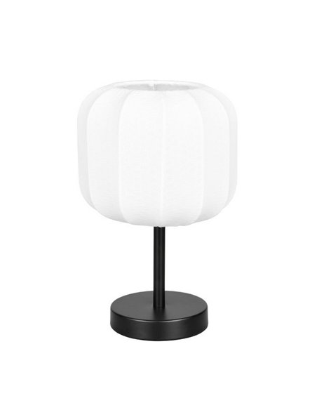 Luminária de mesa MADELINE com abajur de tecido com interruptor, lâmpada de Ø20cm, excl. 1x E27 máx. 10 W IP20
