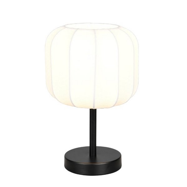 Luminária de mesa MADELINE com abajur de tecido com interruptor, lâmpada de Ø20cm, excl. 1x E27 máx. 10 W IP20