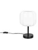 Luminária de mesa MADELINE com abajur de tecido com interruptor, lâmpada de Ø20cm, excl. 1x E27 máx. 10 W IP20
