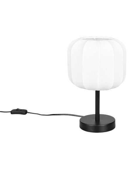 Lámpara de sobremesa con interruptor MADELINE pantalla de tela Ø20cm bombilla excl. 1x E27 max. 10W IP20