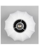 Plafón de techo con pantalla de tela y florón MADELINE Ø25cm bombilla excl. 1x E27 max. 10W IP20