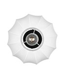 Plafón de techo con pantalla de tela y florón MADELINE Ø25cm bombilla excl. 1x E27 max. 10W IP20