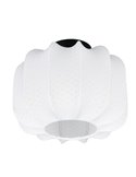 Plafón de techo con pantalla de tela y florón MADELINE Ø25cm bombilla excl. 1x E27 max. 10W IP20