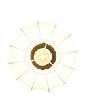 Plafón de techo con pantalla de tela y florón MADELINE Ø25cm bombilla excl. 1x E27 max. 10W IP20