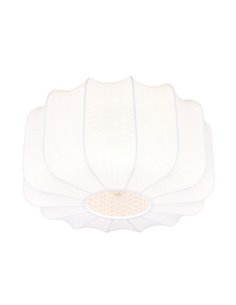 Plafonnier avec abat-jour en tissu MADELINE Ø40cm sans ampoule. 1x E27 max. 10 W IP20