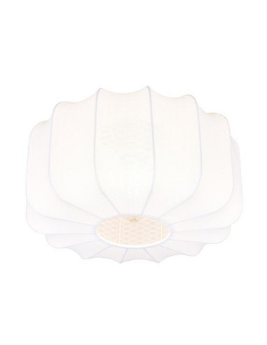 Plafonnier avec abat-jour en tissu MADELINE Ø40cm sans ampoule. 1x E27 max. 10 W IP20