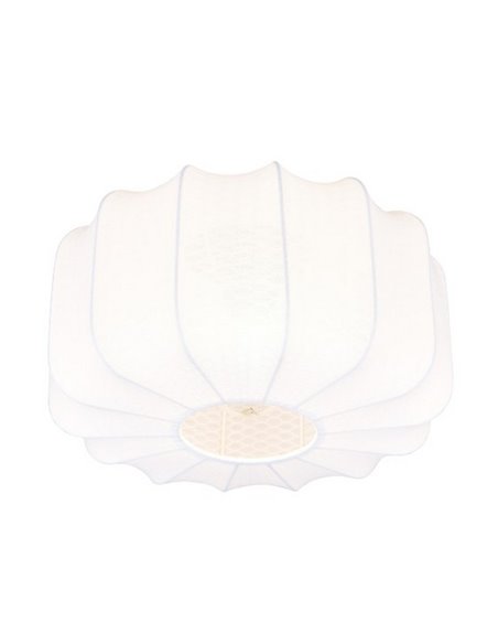Plafón de techo con pantalla de tela MADELINE Ø40cm bombilla excl. 1x E27 max. 10W IP20