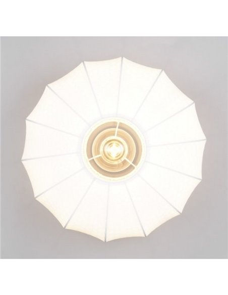 Plafonnier avec abat-jour en tissu MADELINE Ø40cm sans ampoule. 1x E27 max. 10 W IP20