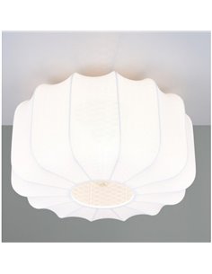 Luminária de teto com cúpula de tecido MADELINE Ø40cm sem lâmpada. 1x E27 máx. 10 W IP20 2