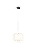Lámpara de techo pantalla de tela MADELINE Ø25cm altura ajustable bombilla excl. 1x E27 max. 10W IP20