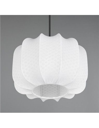 Lámpara de techo pantalla de tela MADELINE Ø25cm altura ajustable bombilla excl. 1x E27 max. 10W IP20