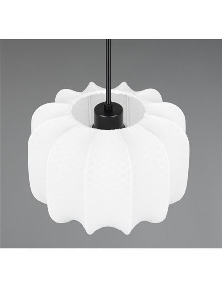 Lámpara de techo pantalla de tela MADELINE Ø25cm altura ajustable bombilla excl. 1x E27 max. 10W IP20