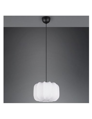 Lámpara de techo pantalla de tela MADELINE Ø25cm altura ajustable bombilla excl. 1x E27 max. 10W IP20