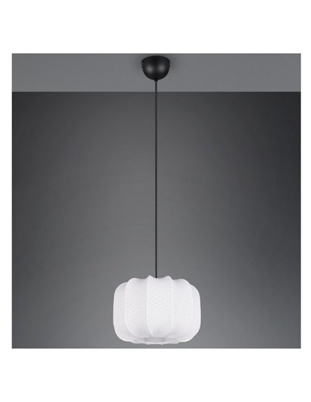 Luminária de teto com cúpula de tecido MADELINE Lâmpada ajustável em altura de Ø25 cm, excl. 1x E27 máx. 10 W IP20