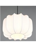 Lámpara de techo pantalla de tela MADELINE Ø25cm altura ajustable bombilla excl. 1x E27 max. 10W IP20