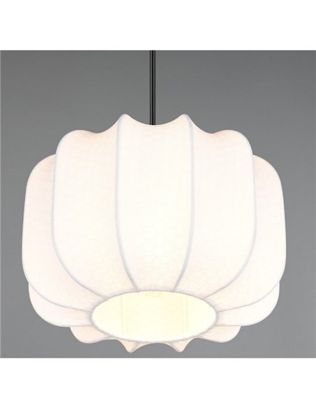 Luminária de teto com cúpula de tecido MADELINE Lâmpada ajustável em altura de Ø25 cm, excl. 1x E27 máx. 10 W IP20