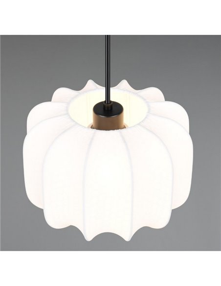 Lámpara de techo pantalla de tela MADELINE Ø25cm altura ajustable bombilla excl. 1x E27 max. 10W IP20
