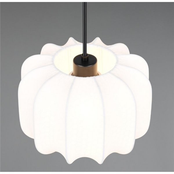 Lámpara de techo pantalla de tela MADELINE Ø25cm altura ajustable bombilla excl. 1x E27 max. 10W IP20