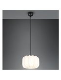 Luminária de teto com cúpula de tecido MADELINE Lâmpada ajustável em altura de Ø25 cm, excl. 1x E27 máx. 10 W IP20