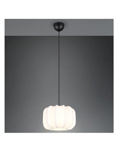 Lámpara de techo pantalla de tela MADELINE Ø25cm altura ajustable bombilla excl. 1x E27 max. 10W IP20 2