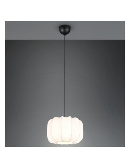 Lámpara de techo pantalla de tela MADELINE Ø25cm altura ajustable bombilla excl. 1x E27 max. 10W IP20