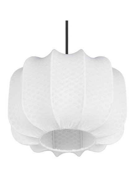 Luminária de teto com cúpula de tecido MADELINE Lâmpada ajustável em altura de Ø25 cm, excl. 1x E27 máx. 10 W IP20