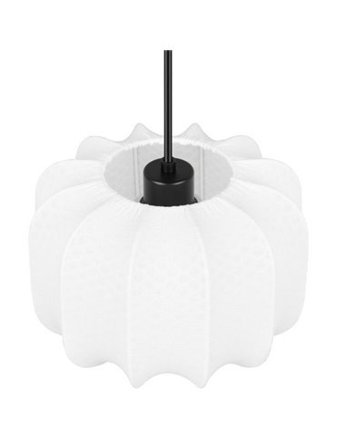 Lámpara de techo pantalla de tela MADELINE Ø25cm altura ajustable bombilla excl. 1x E27 max. 10W IP20