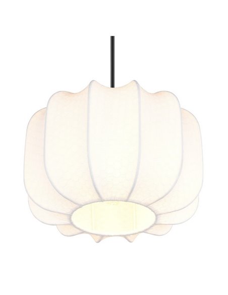 Luminária de teto com cúpula de tecido MADELINE Lâmpada ajustável em altura de Ø25 cm, excl. 1x E27 máx. 10 W IP20