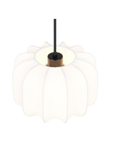 Luminária de teto com cúpula de tecido MADELINE Lâmpada ajustável em altura de Ø25 cm, excl. 1x E27 máx. 10 W IP20