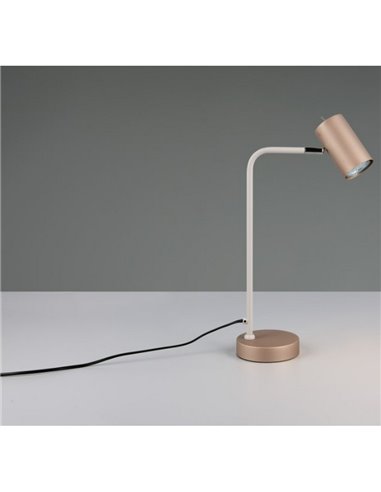 Lámpara de sobremesa MARLEY tipo foco interruptor integrado y cable bombilla excl. 1x GU10 max. 5W IP20