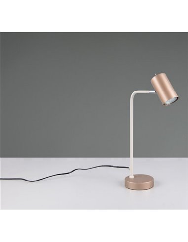 Luminária de mesa MARLEY tipo holofote interruptor integrado e lâmpada com cabo excl. 1x GU10 máx. 5W IP20